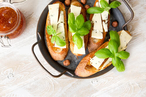 Рецепта за брускета с Gorgonzola